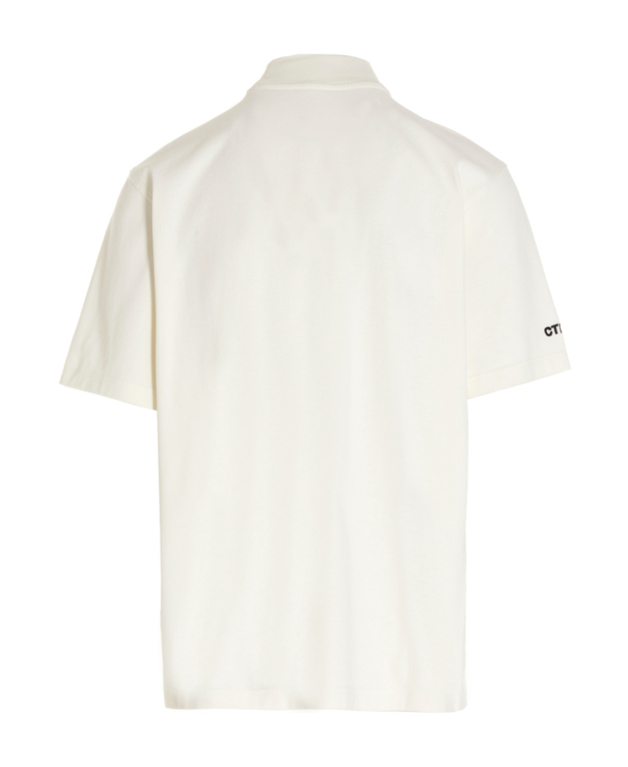 Heron Preston Logo-patch Mock-neck T-shirt In White