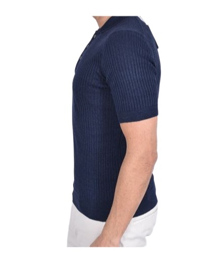 Gran Sasso Short-sleeved Knitted Polo Shirt In Multicolor