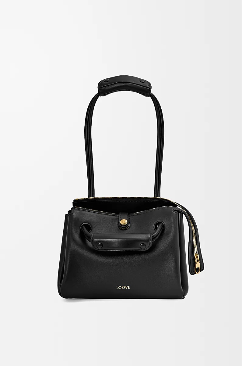 Loewe Small Madrid Bag In Supple Calfskin In Black
