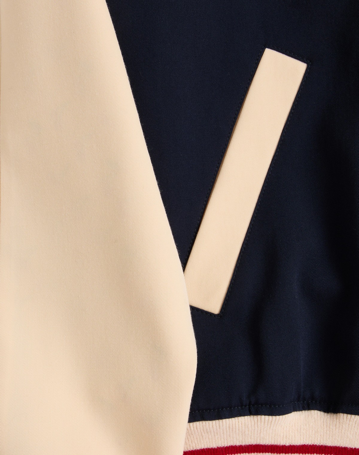 Valentino Sporty Bomber Jacket With Embroidered Details In Blue