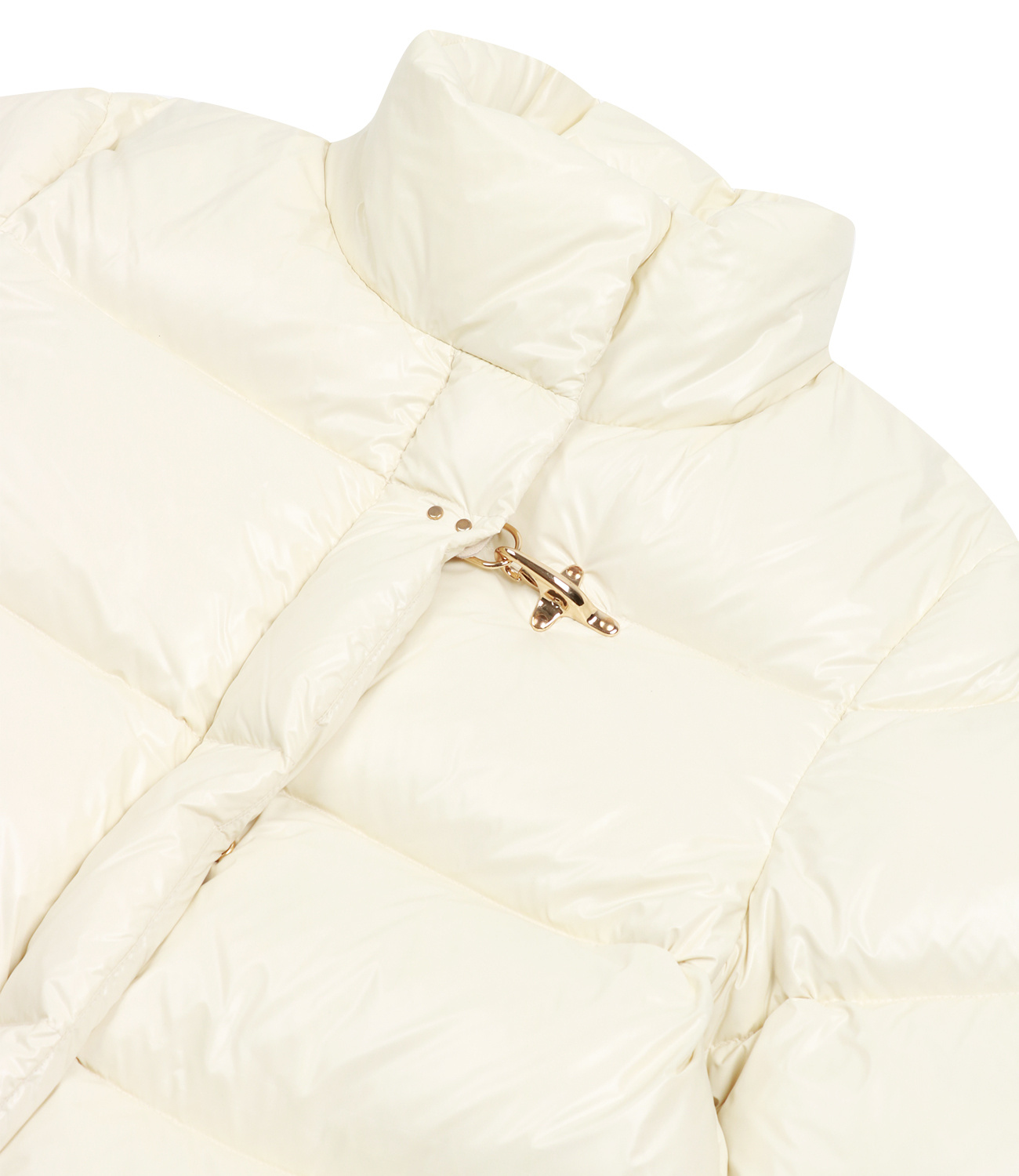 Fay Panelled Puffer Jacket In White