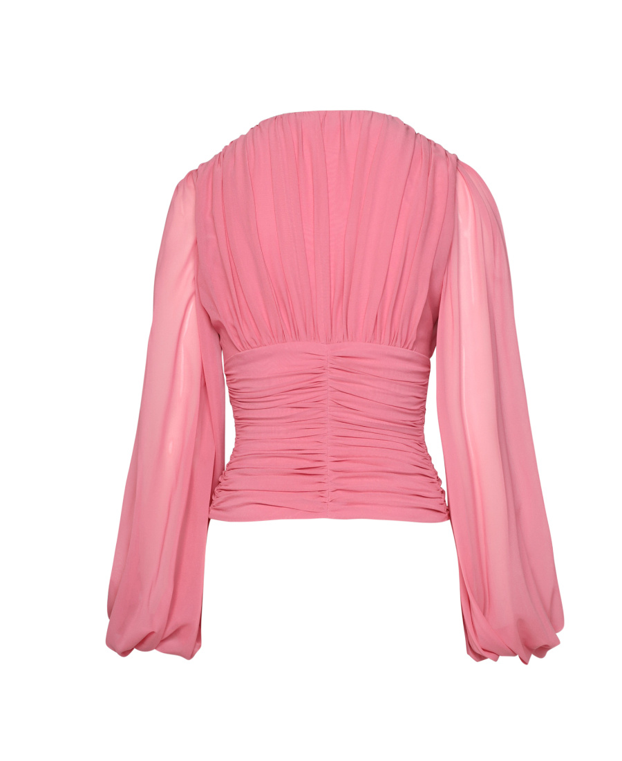 Blumarine Logo Blouse In Pink