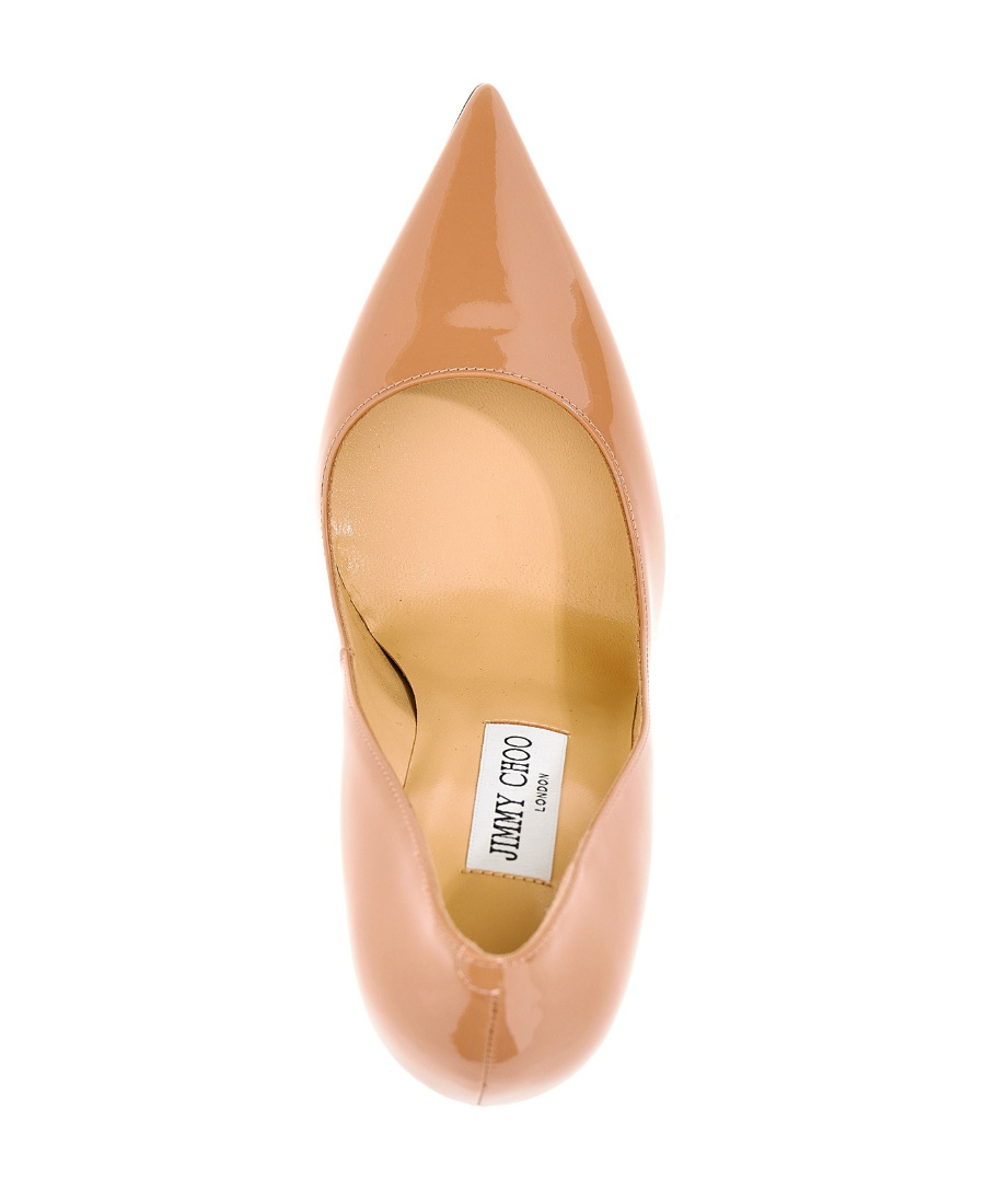 Jimmy Choo Love 100mm Leather Pumps In Nude