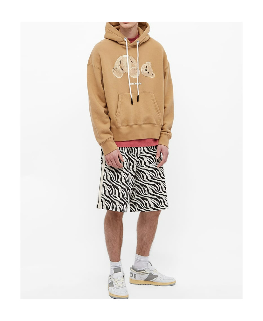 PALM ANGELS LOGO-PRINT DRAWSTRING HOODIE