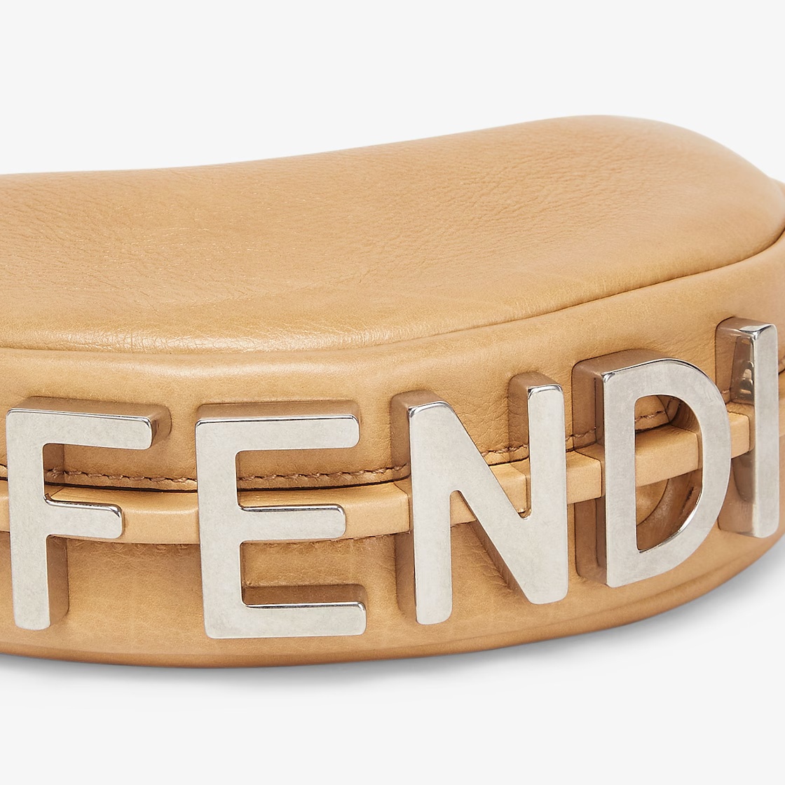 Fendi Nano Graph Handbag In Nude