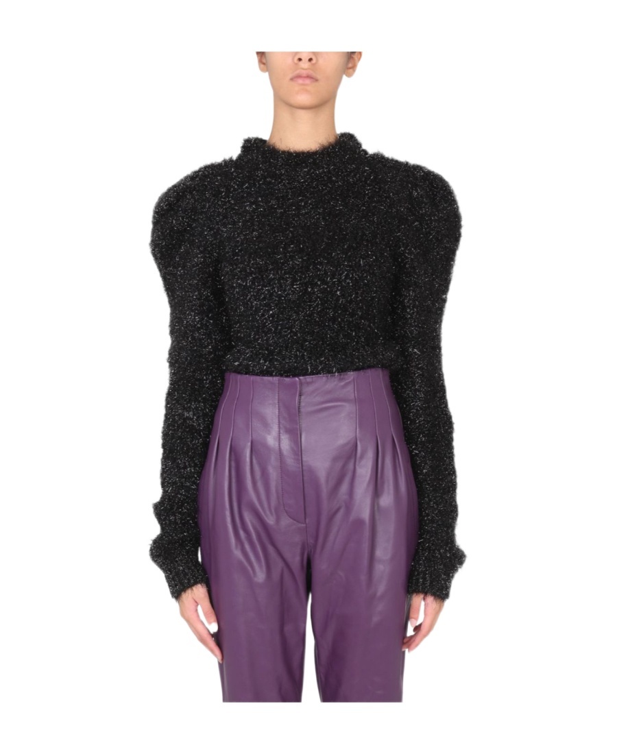 Alberta Ferretti Long-sleeved Sweater In Black