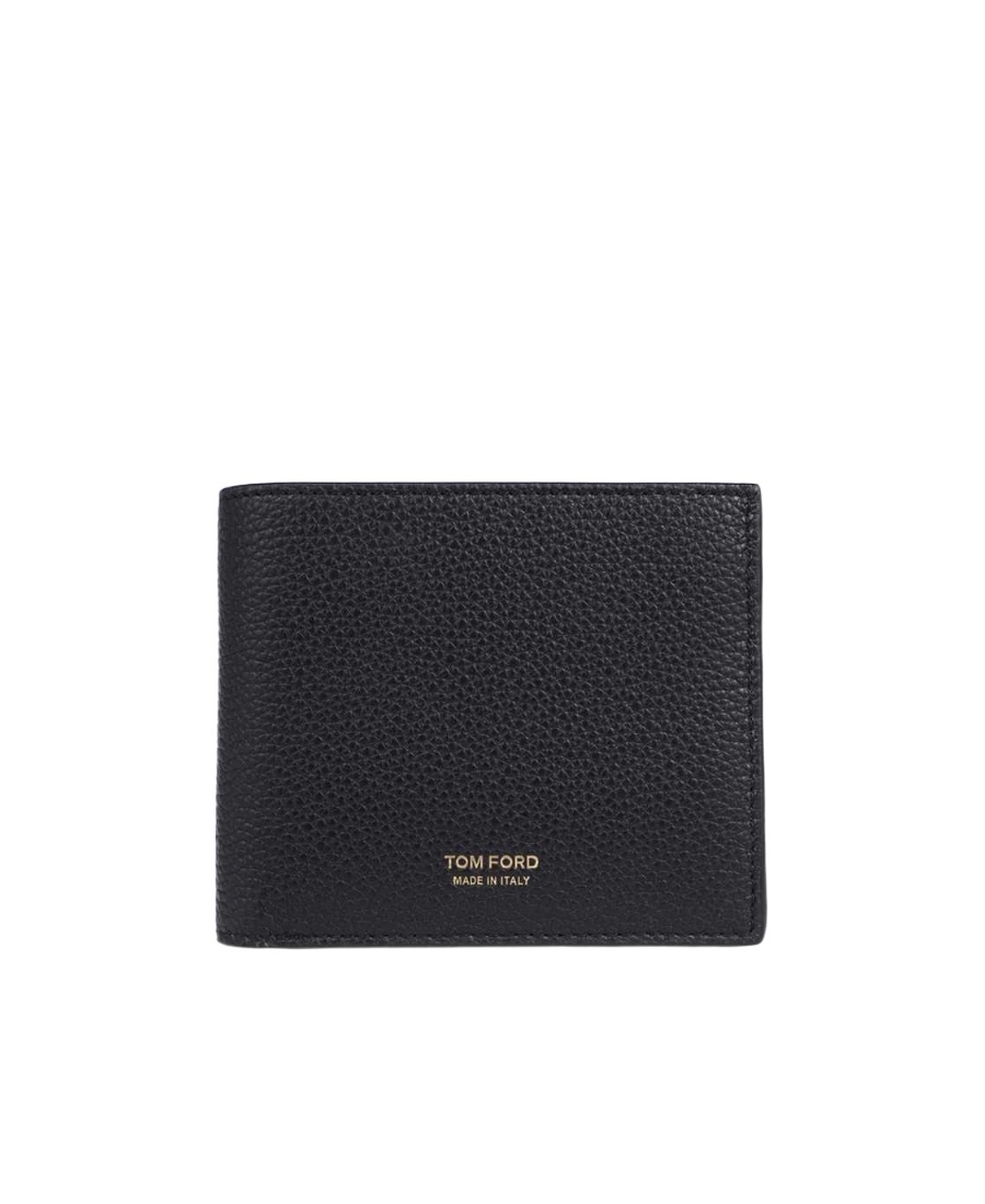 Tom Ford Leather Bifold Wallet With Logo Stamp