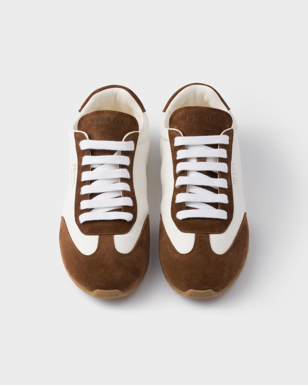 Prada Suede Leather Sneakers In Multi