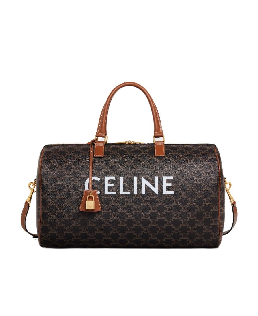 Celine Triomphe Medium Voyage Travel Bag In Brown