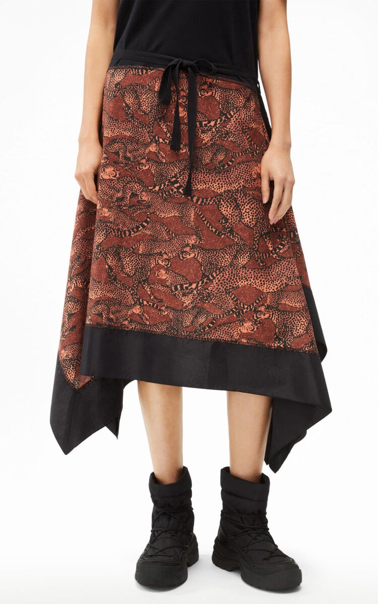 Kenzo Handkerchief-hem Dress In Black