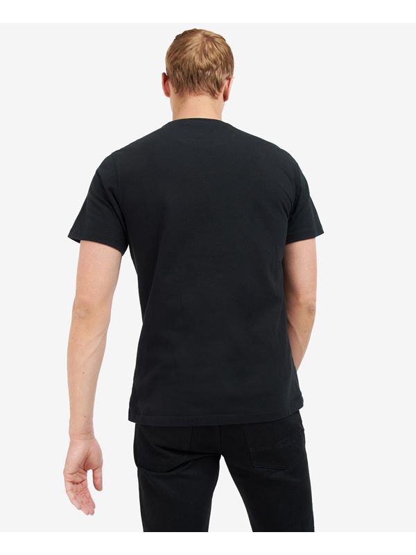 Barbour Logo T-shirt In Black