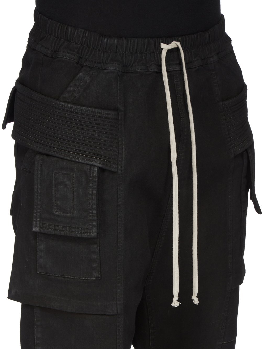 Rick Owens Drkshdw Drkshdw By Rick Owens Cotton Multi-pocket Bermuda In Black