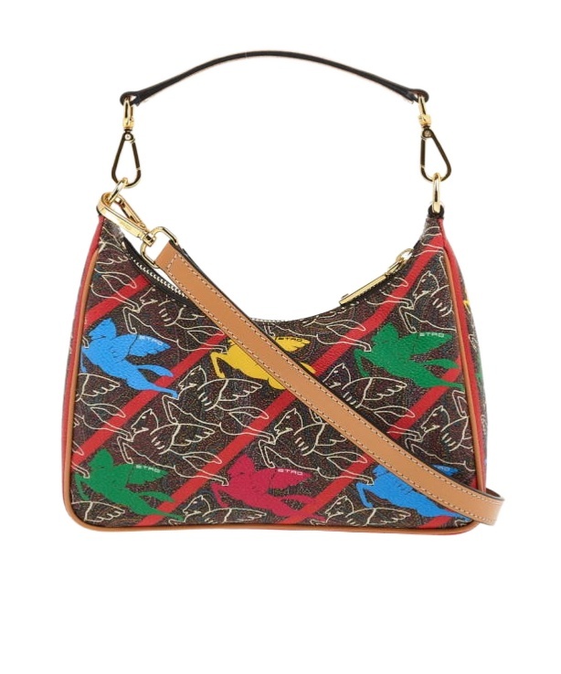 Etro Motif-print Shoulder Bag In Brown