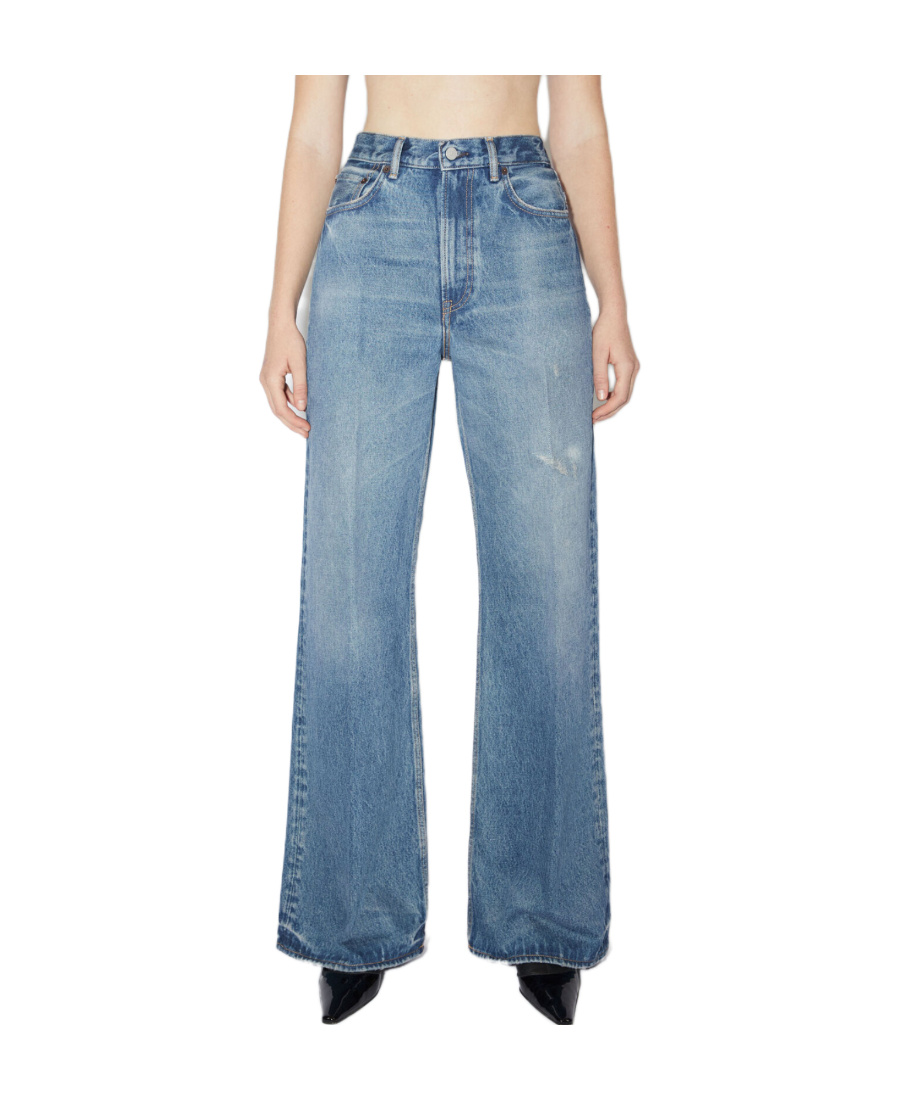 Acne Studios Wide-leg Jeans In Blue
