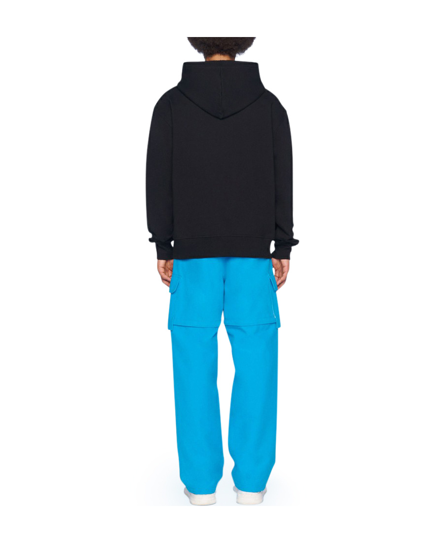 Jacquemus The Gros Grain Cropped Hooded Sweatshirt In Black