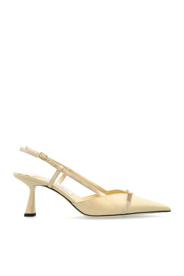 Jimmy Choo Pointed High-heeled Sandals In Yellow
