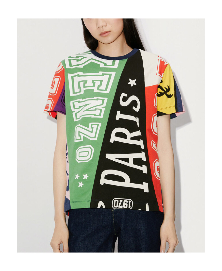Kenzo Flags Oversize T-shirt In Multicolor