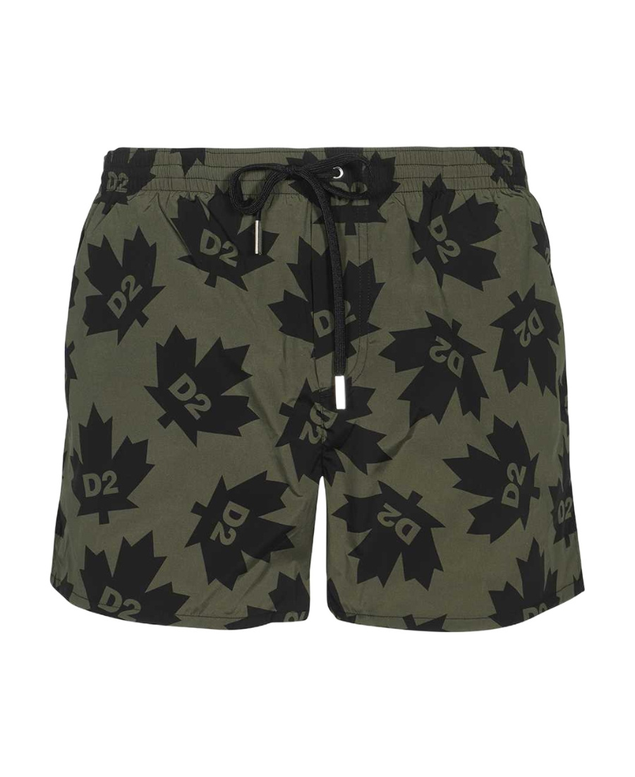 Dsquared2 Leaf Logo Printed Swimming Trunks