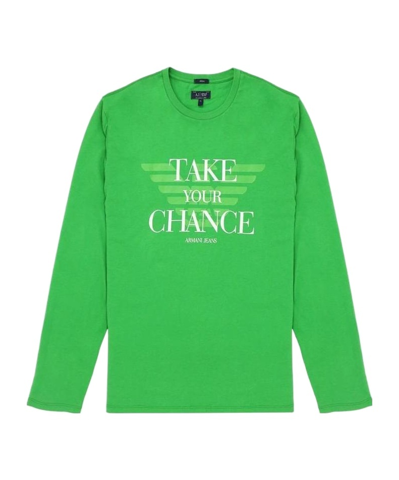 ARMANI JEANS T-SHIRT WITH ROUND NECK AND LONG SLEEVES