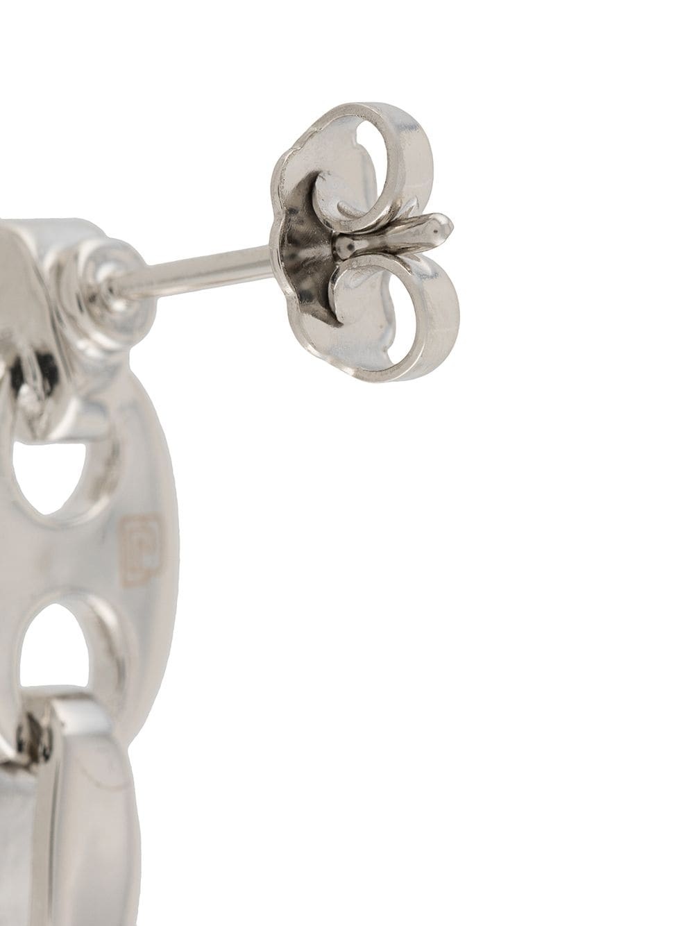 Rabanne Nano Silver-tone Earrings In White