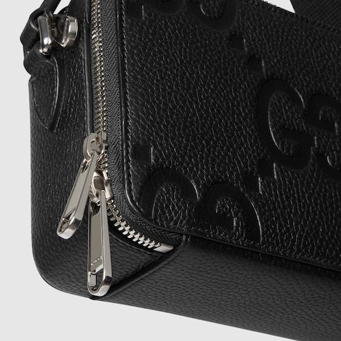 Gucci Double G Super Mini Shoulder Bag In Black