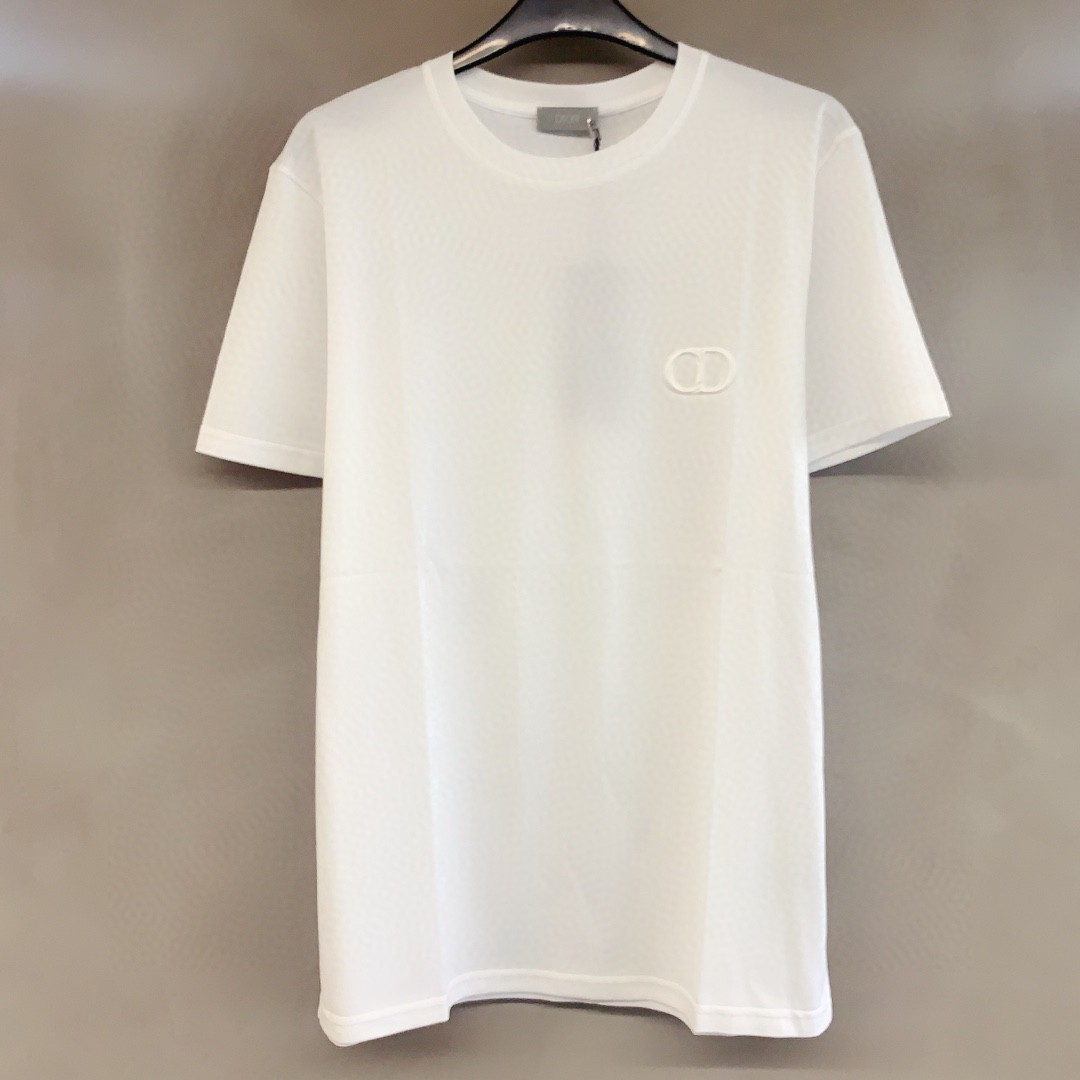 Dior Homme Logo Detailed Crewneck T-shirt In White