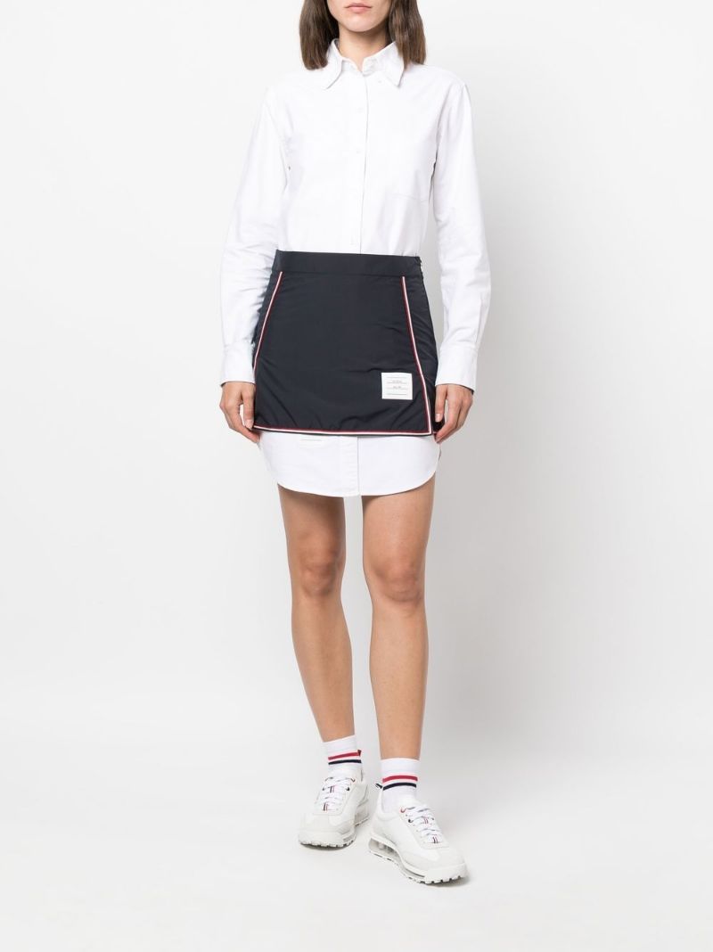 Thom Browne Rwb Golf Mini Skirt In Black