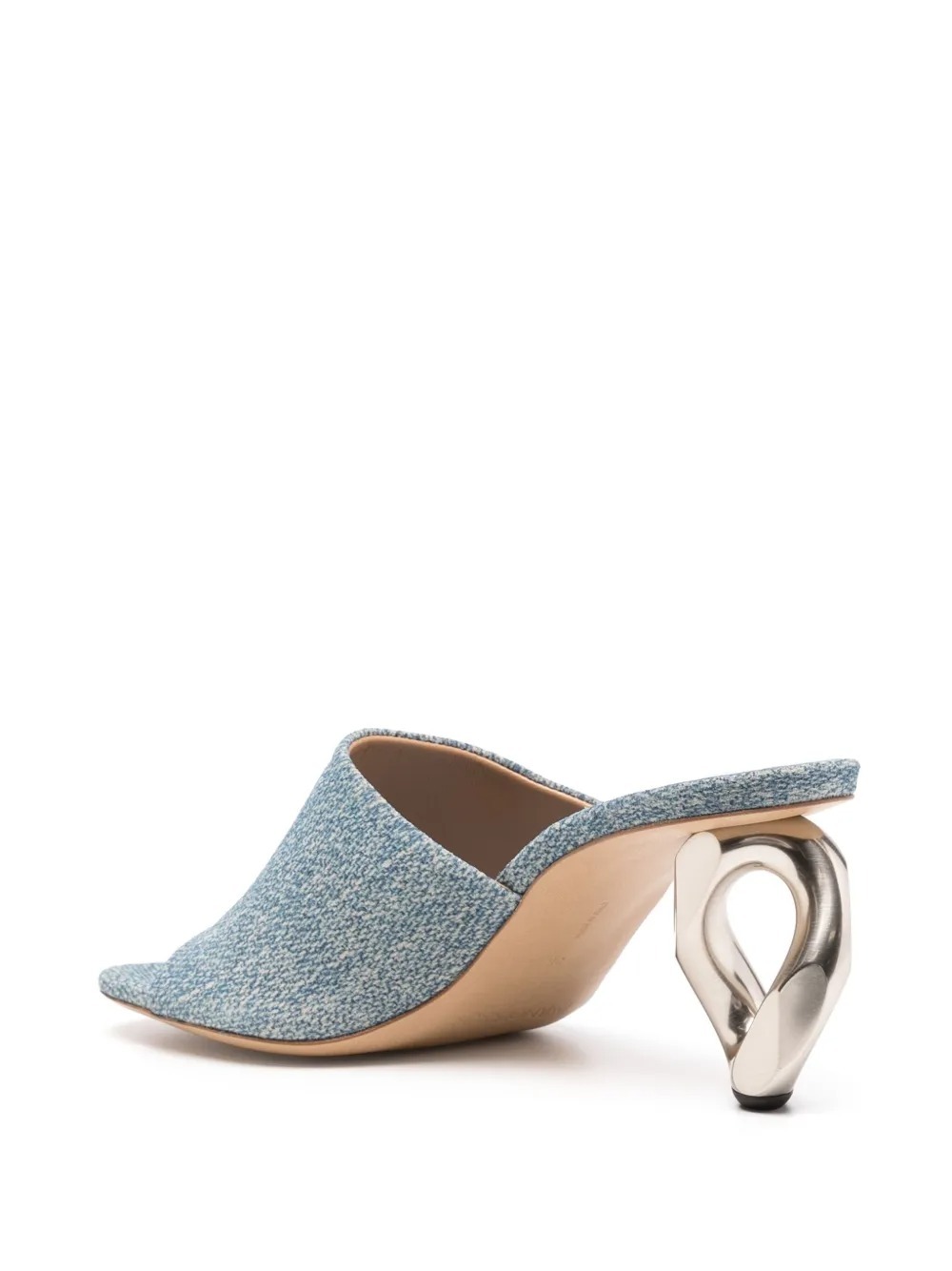 Jw Anderson Round Toe High Heel Sandals In Gray