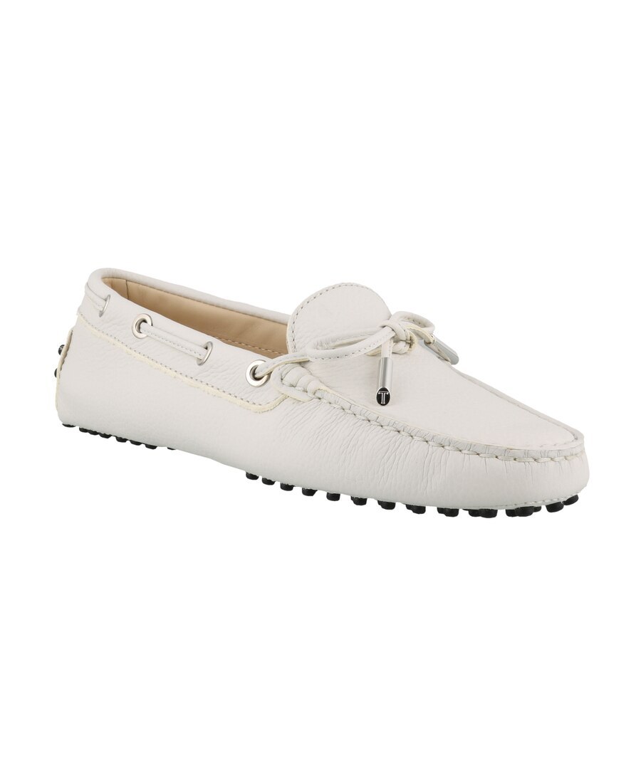 Tod's Woman Loafers Off White Size 7.5 Soft Leather In White
