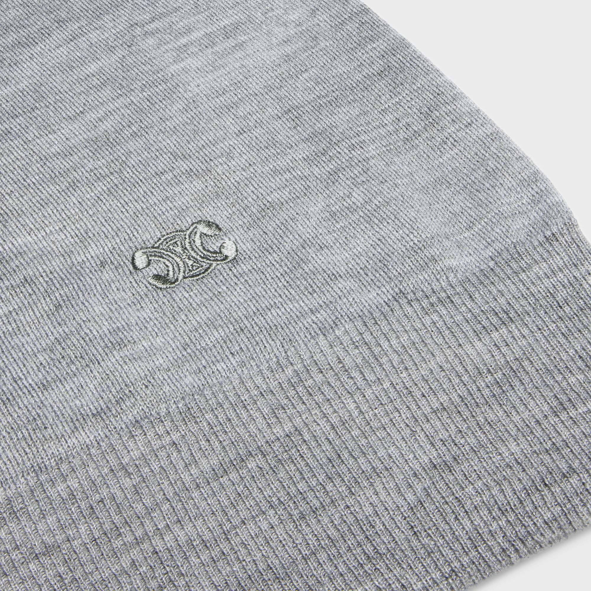 Celine Crewneck Sweater In Thin Cashmere In Gray