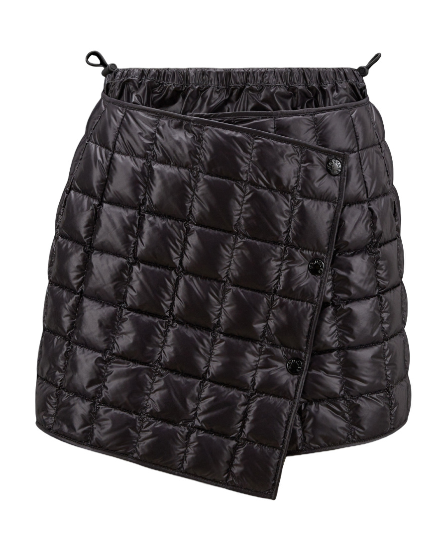 モンクレール Moncler Polyamide Mini Skirt Moncler Quilted Asymmetric Mini Skirt In Black | ModeSens