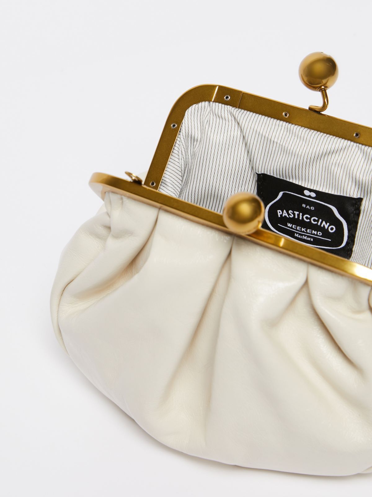 Weekend Max Mara Small Crinkled Leather Pasticcino Bag