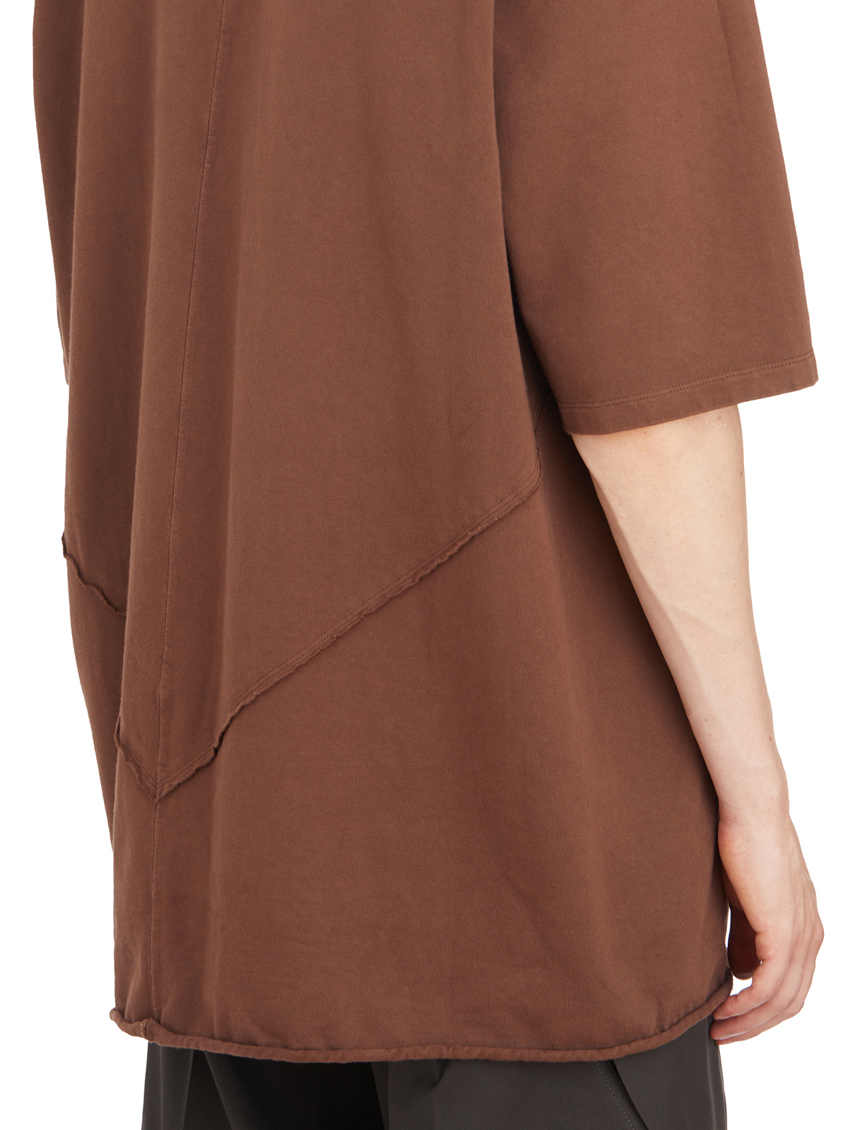 Rick Owens Drkshdw Short-sleeved T-shirt In Brown