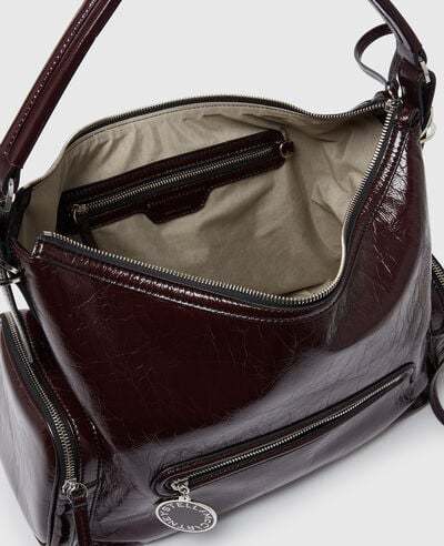 Stella Mccartney Dartmoor Shoulder Bag In Burgundy