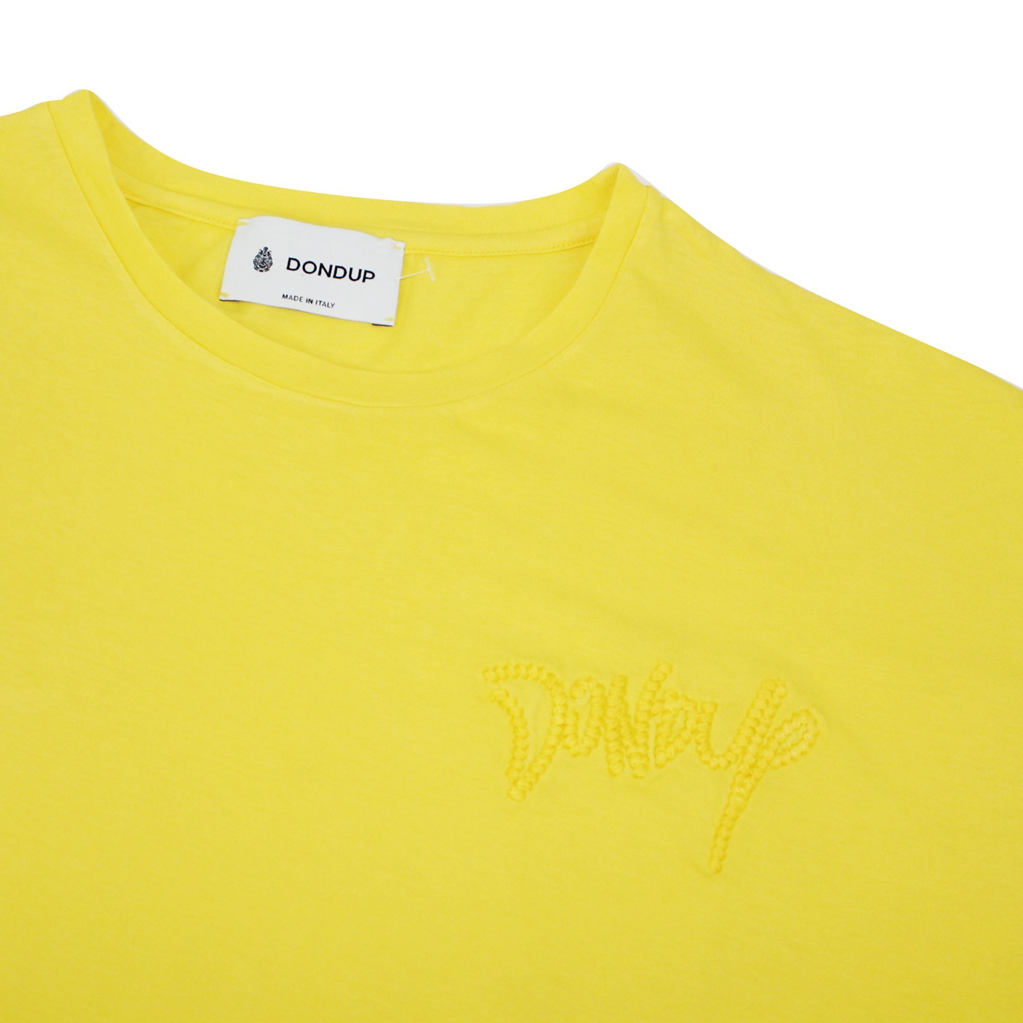 Dondup Bambina T-shirt Gialla In Jersey Di Cotone In Yellow