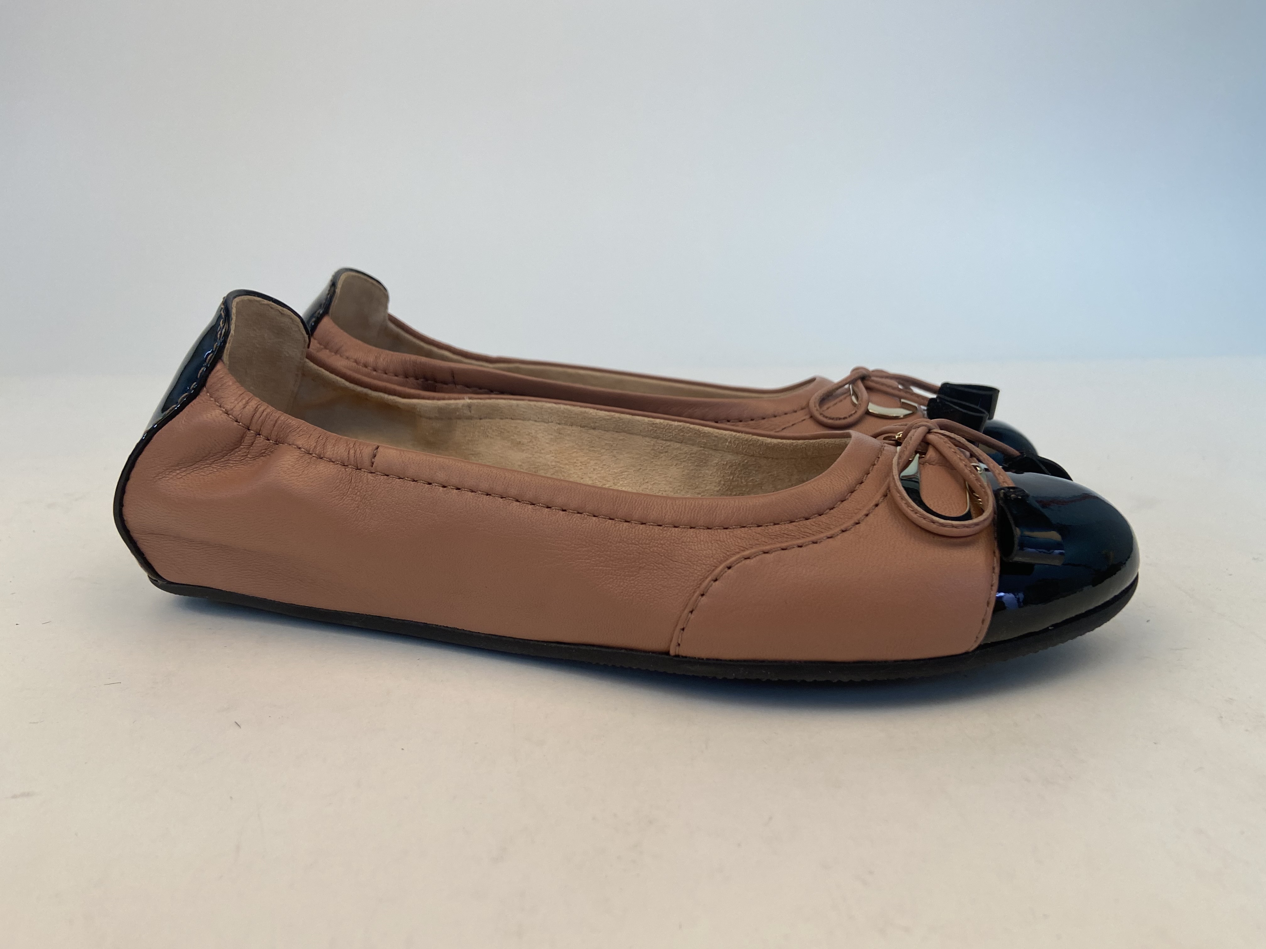 Bally Bow Tie Ballet Shoes In Brown