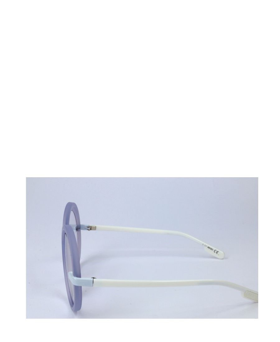 Kenzo Round Logo Sunglasses In Purple