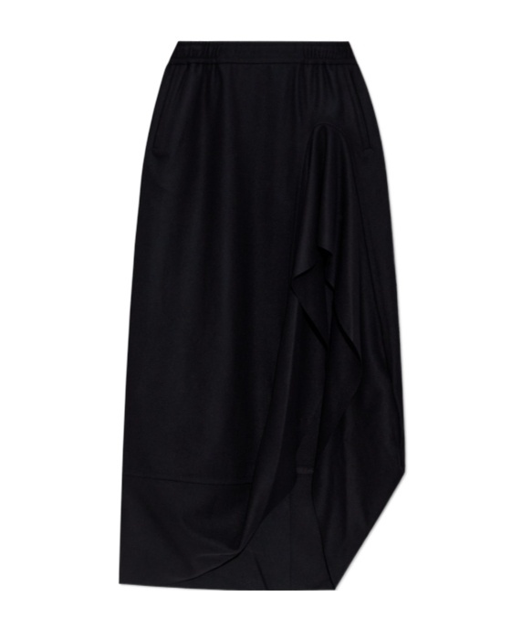 Vivienne Westwood Ruffled Pocketed Asymmetrical Skirt In Black