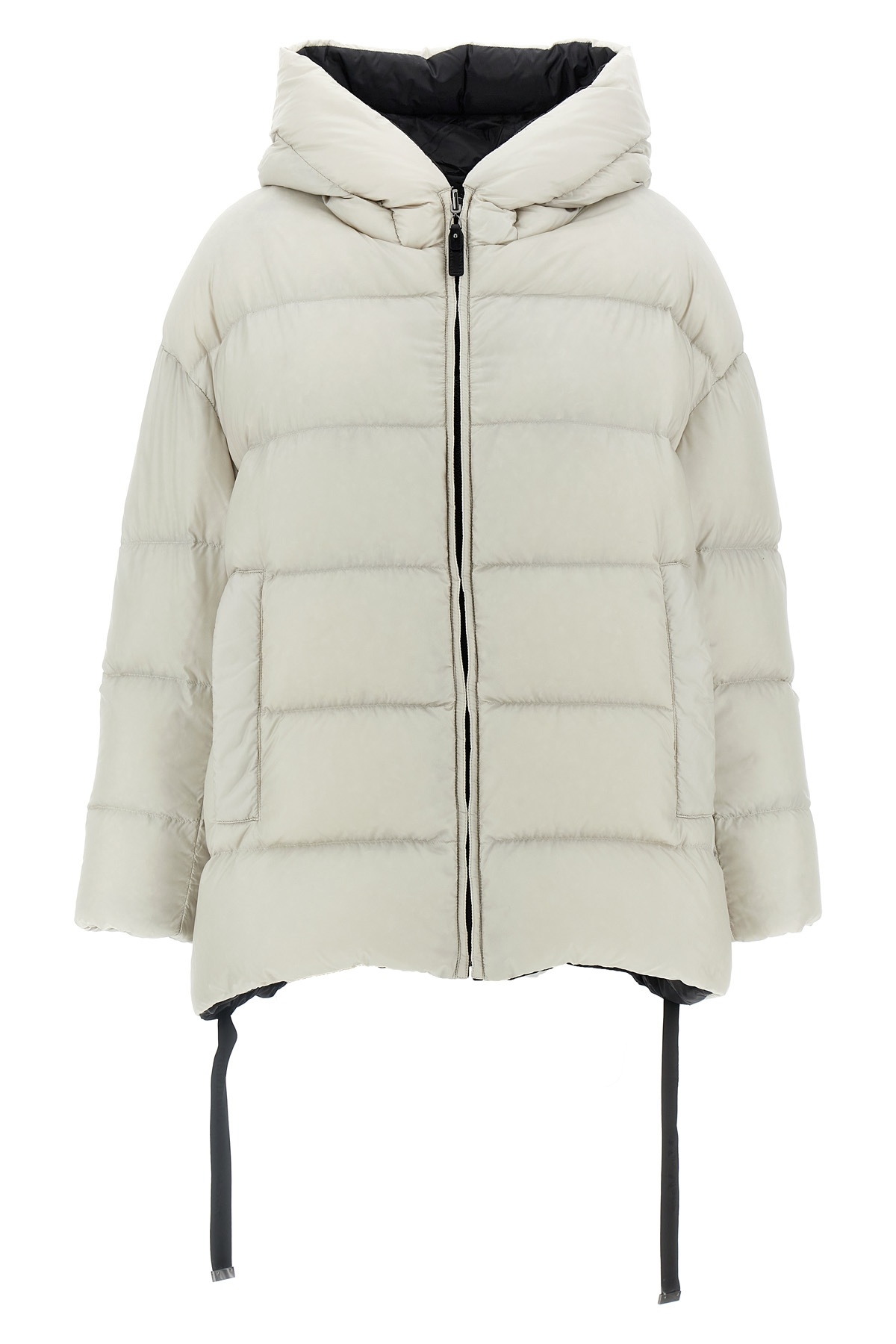Max Mara Long-sleeved Down Jacket In White