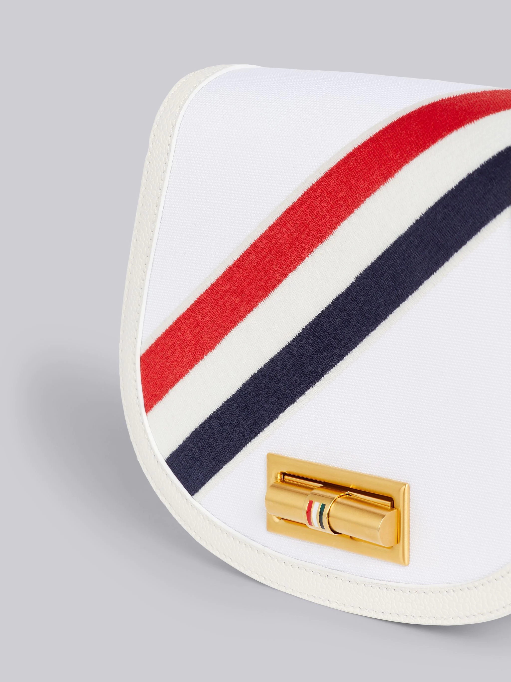 THOM BROWNE SMALL SHOULDER SADDLE BAG