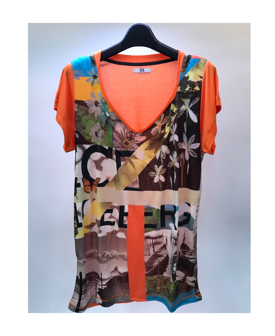 Shop Iceberg Printed T-shirt In Multicolor