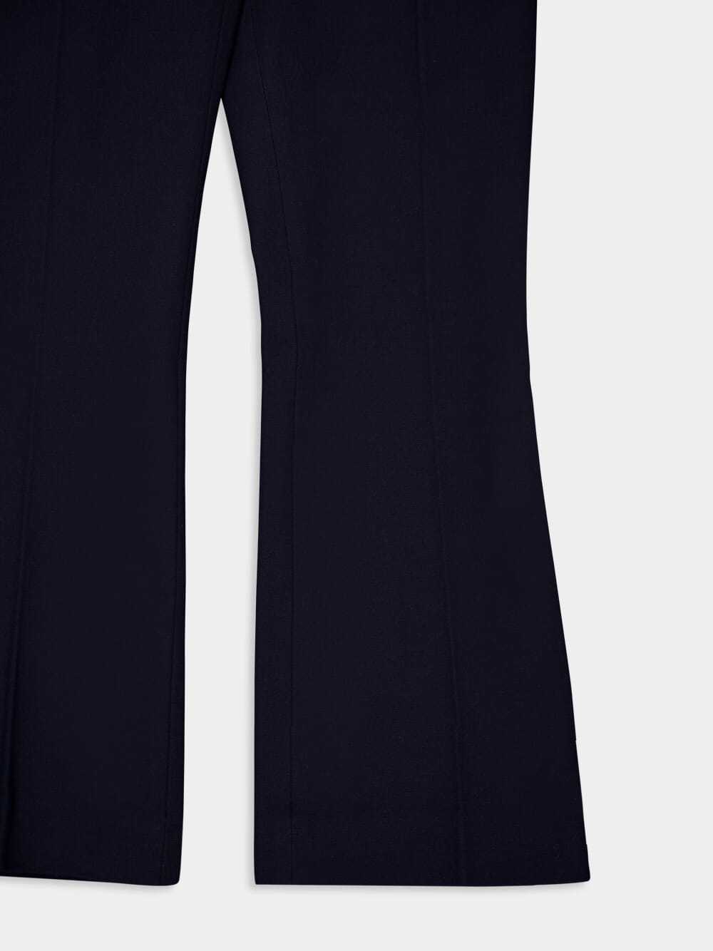 Frame Le Crop Mini Boot Trousers In Black