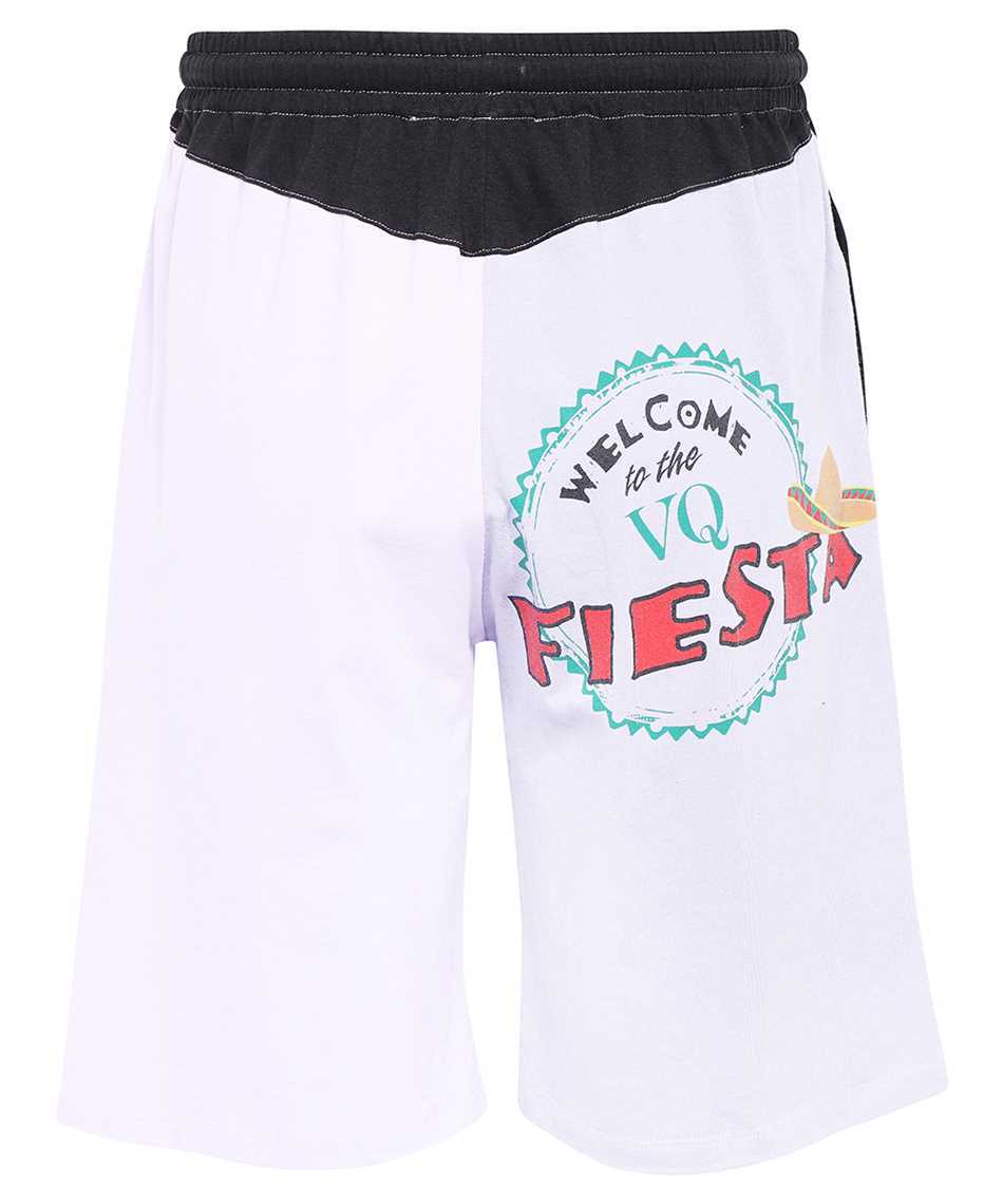 Marine Serre Colour-block Drawstring Shorts In Black