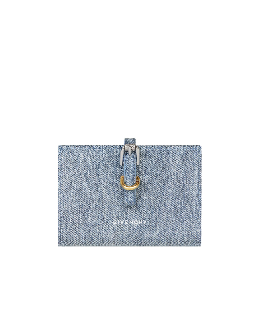 Givenchy Voyou Double-folded Wallet In Blue