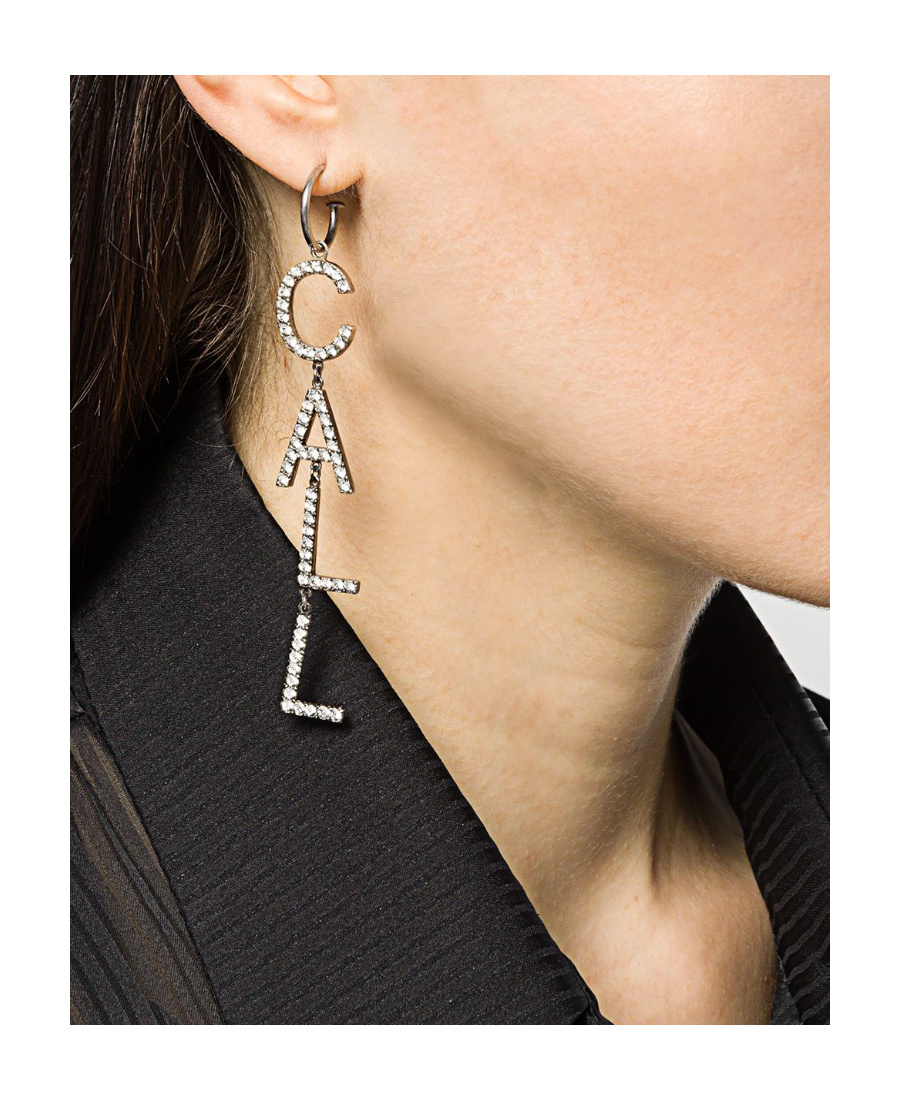 Shop Saint Laurent Call Me Earrings In Black