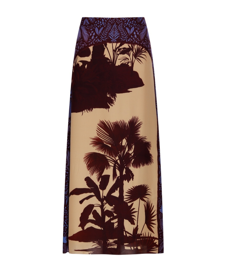 Shop Johanna Ortiz Nuevos Territorios Skirt In Brown