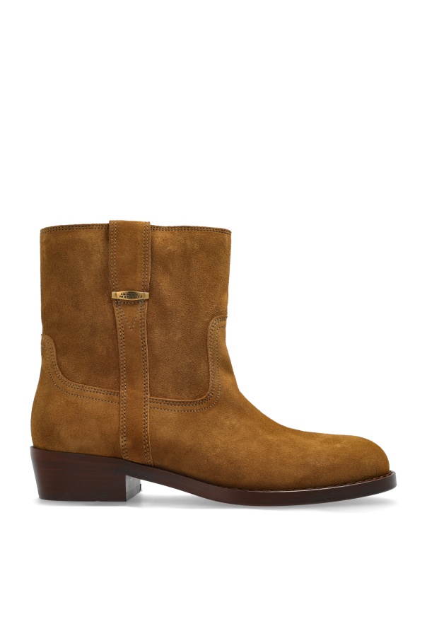 Isabel Marant Biscuit Suede Lylie Ankle Boots In Brown