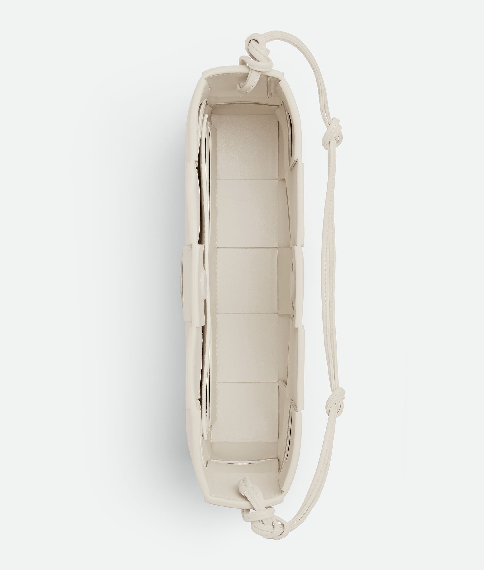 Bottega Veneta Cassette Leather Shoulder Bag In White