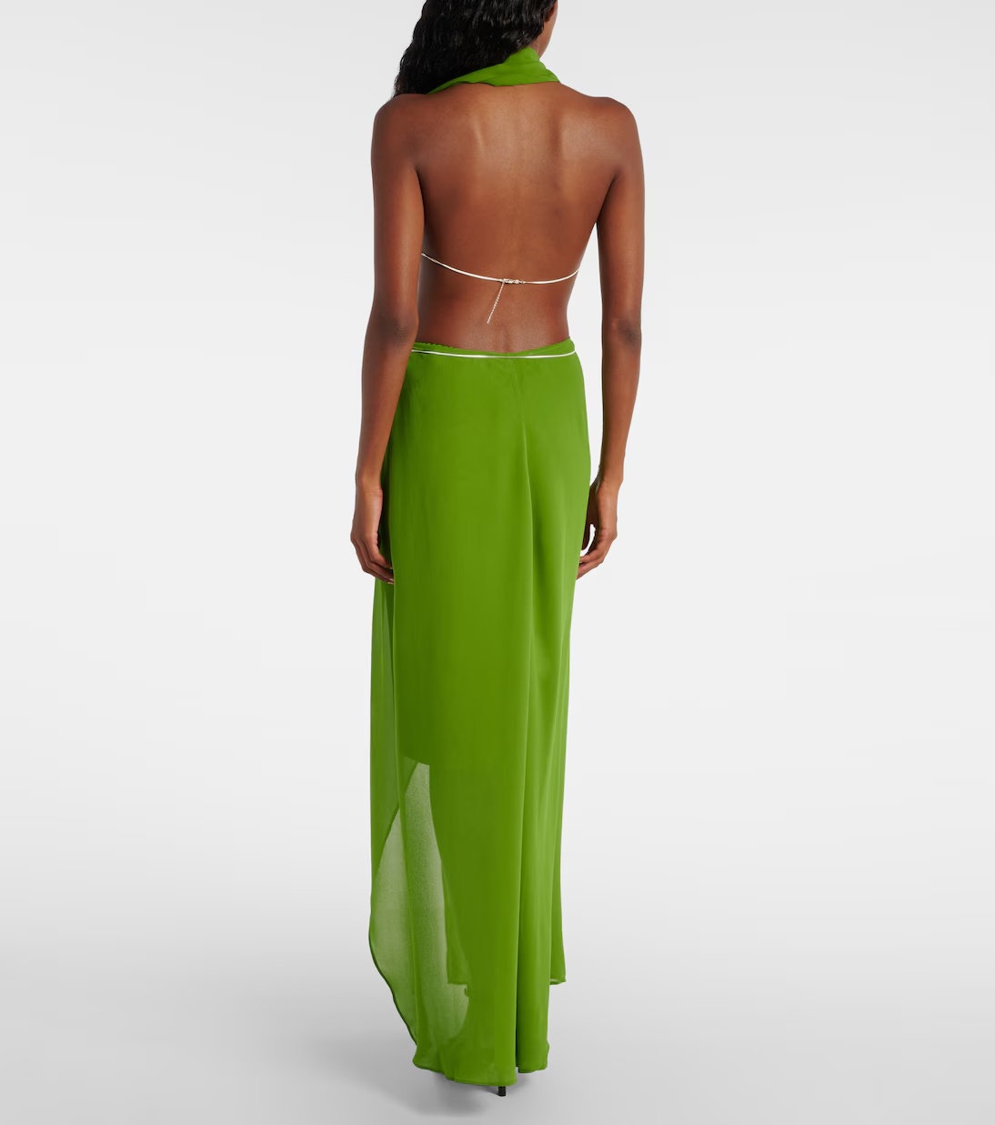 Christopher Esber Backless Blouse In Green
