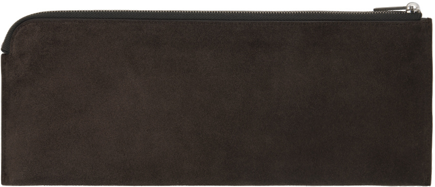 Rick Owens Gray Invite Wallet In Black